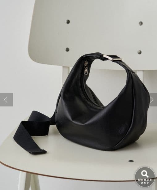 russet ソフトレザーラウンドショルダーバッグ ラシット