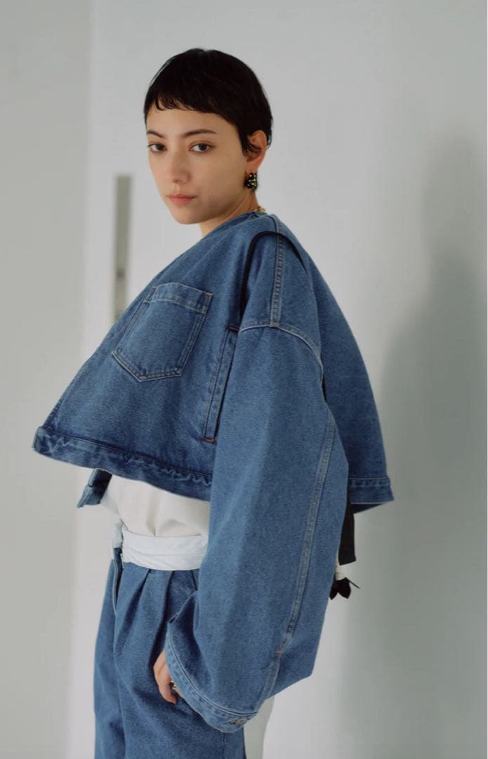 CHIEKO+ チェコプラス 新品タグ付　デニムTEDDY ショートジャケット