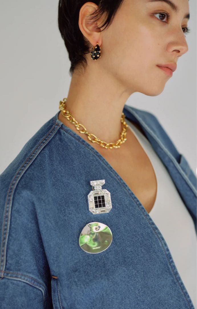 CHIEKO+ チェコプラス 新品タグ付　デニムTEDDY ショートジャケット