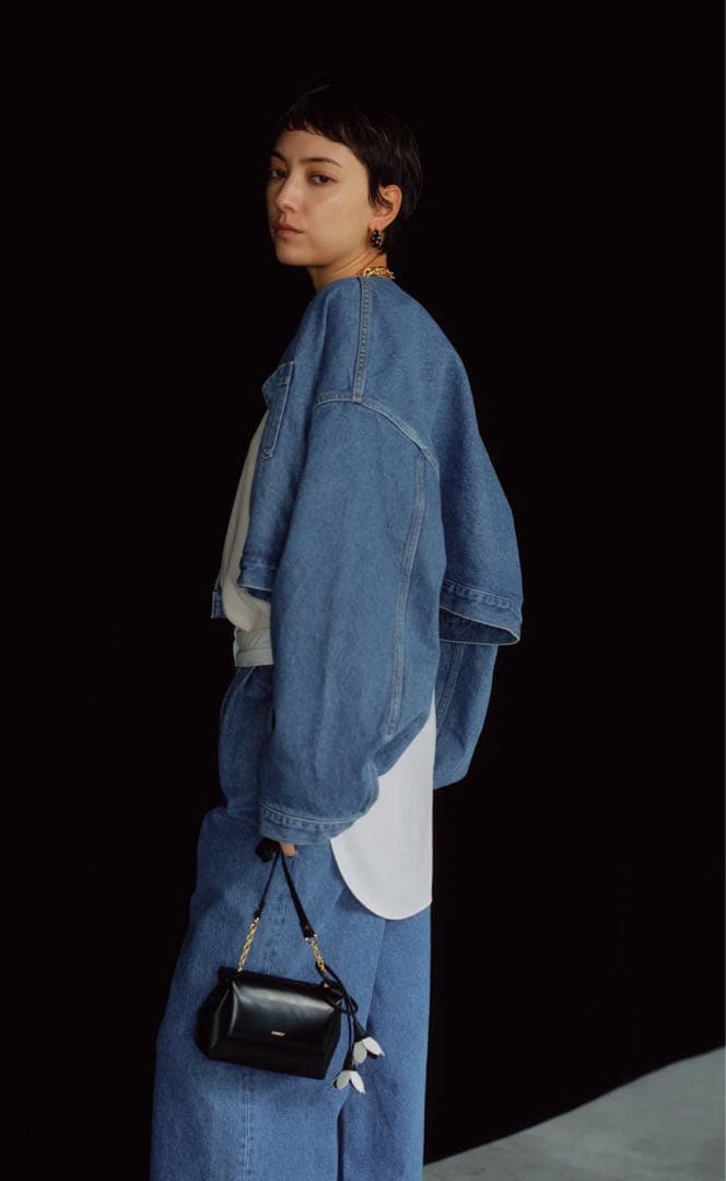 CHIEKO+ チェコプラス 新品タグ付　デニムTEDDY ショートジャケット