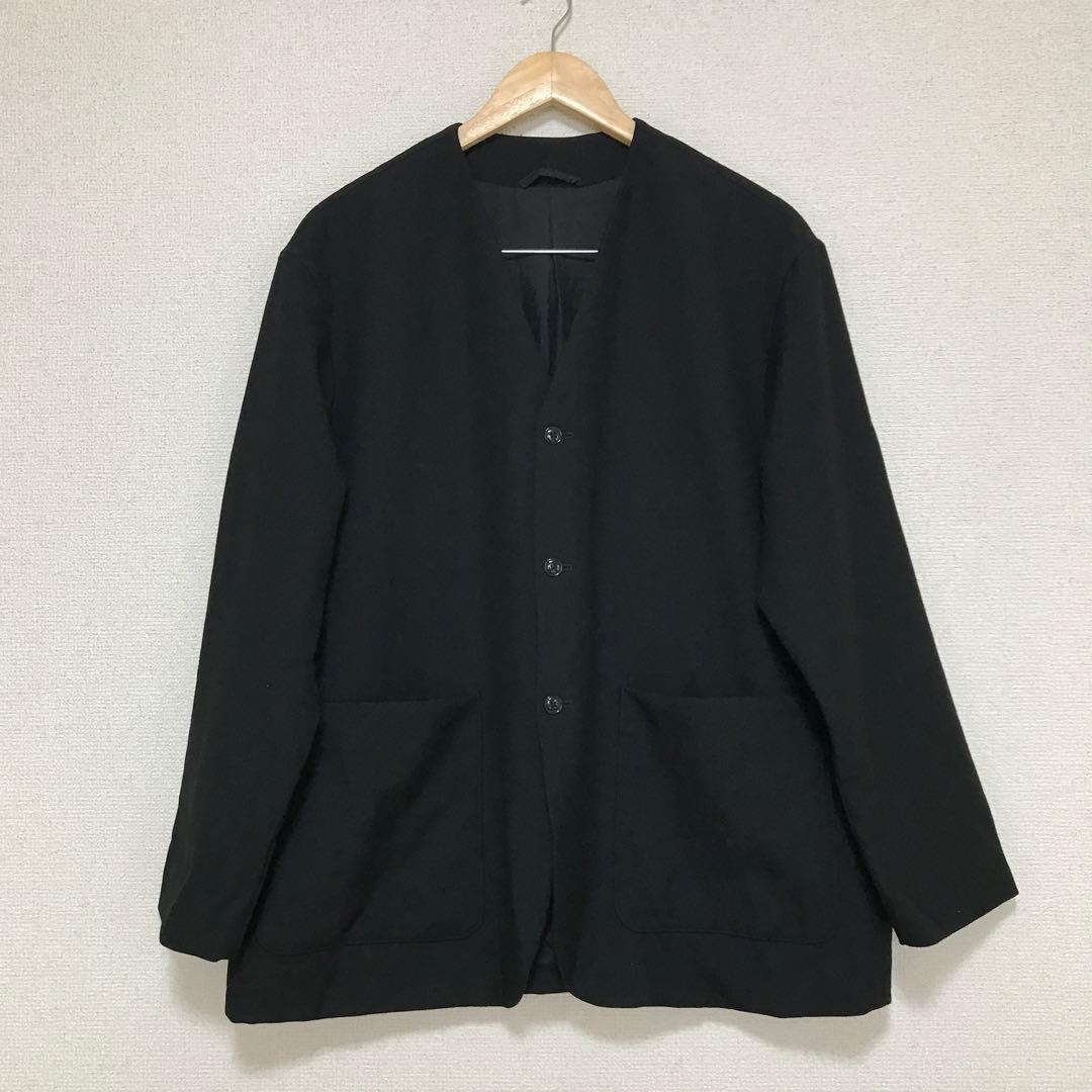 ちゃき　EDIFICE エディフィス　ウール　ノーカラージャケット