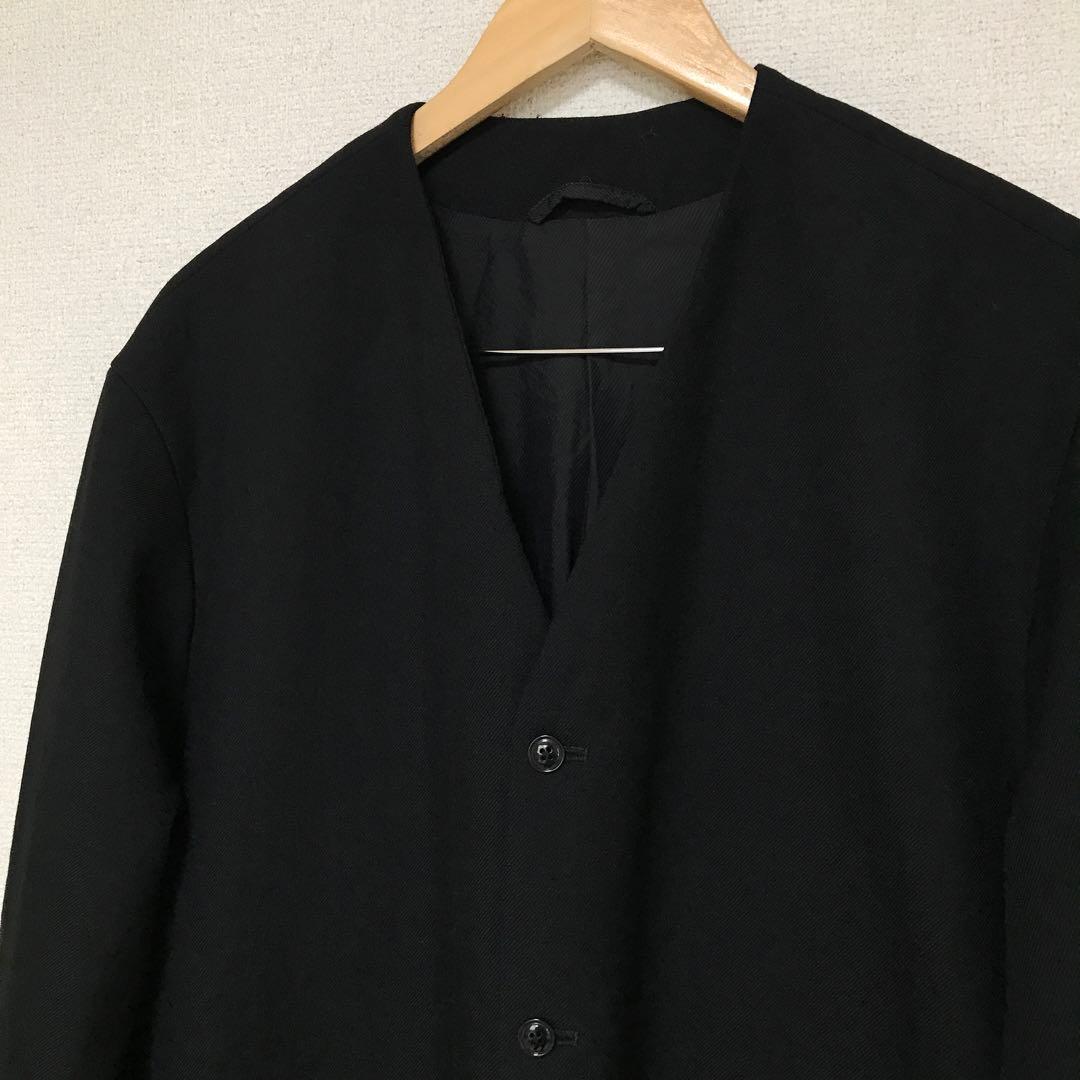 ちゃき　EDIFICE エディフィス　ウール　ノーカラージャケット