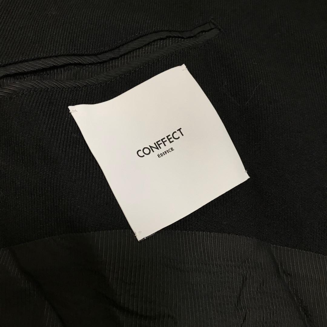 ちゃき　EDIFICE エディフィス　ウール　ノーカラージャケット