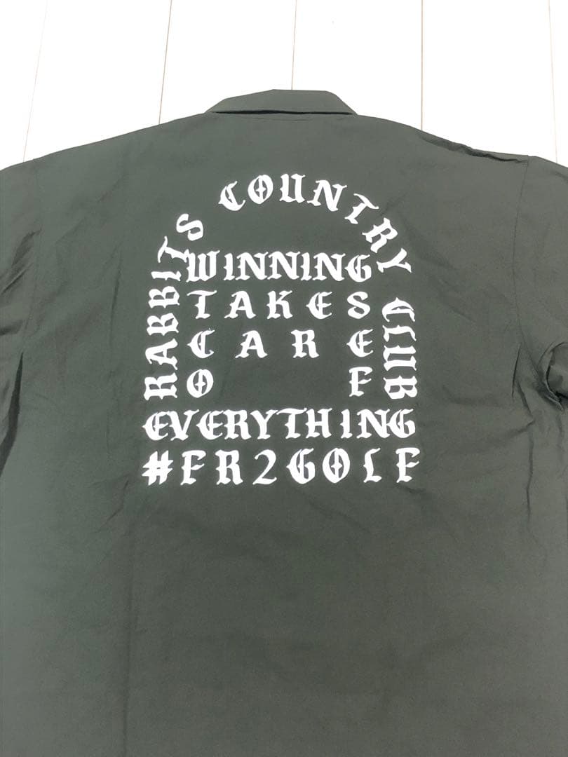 【未使用XL】FR2GOLF 半袖　オープンカラーシャツ　カーキ