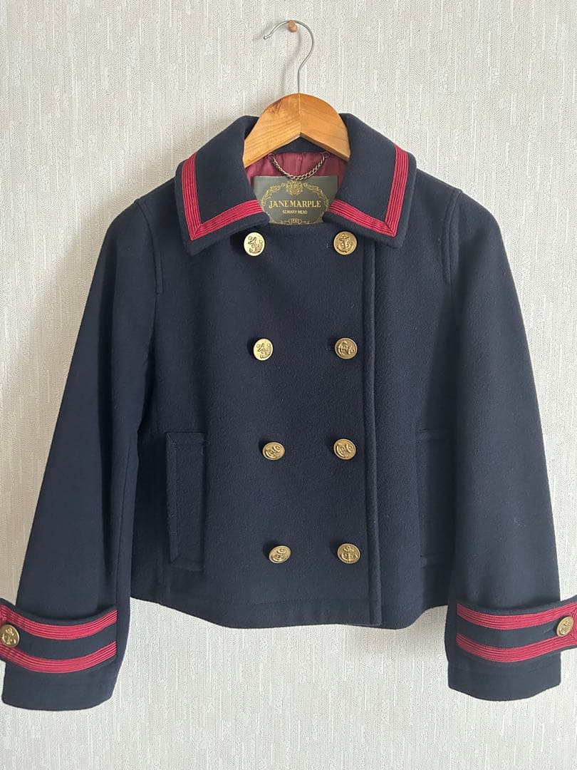 美品ジェーンマープル ラムメルトンショートコート