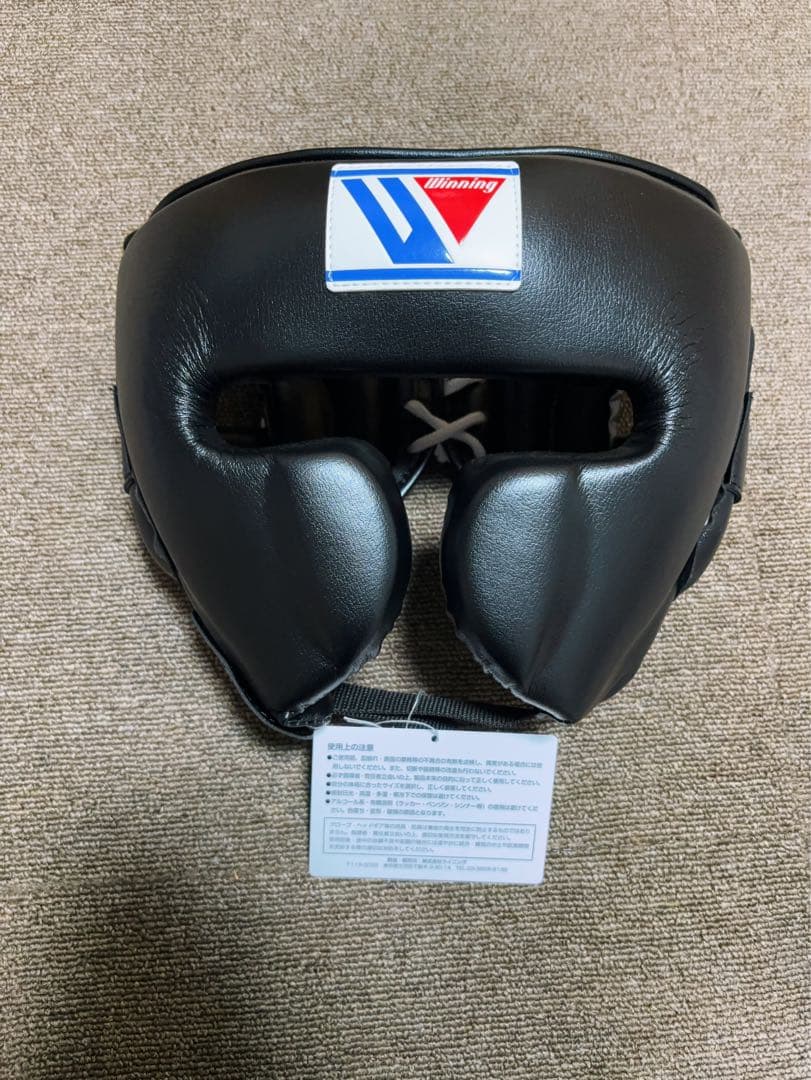 winning ウイニング　ヘッドギア ブラック　Lサイズ