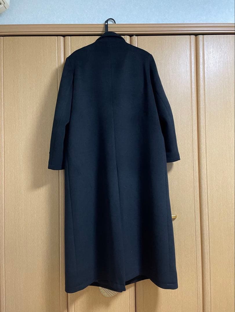 APOZI collection ダブルスーパーロングコート　ブラック