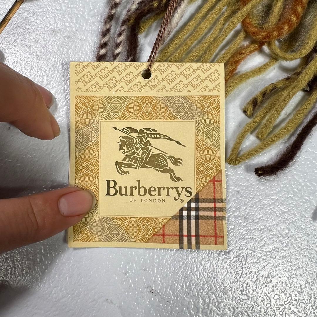 未使用級 タグ付き BURBERRY カシミヤ100 マフラー ノバチェック