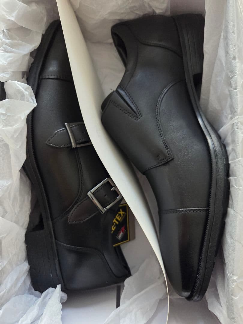 【新品未使用】texcy luxe　ゴアテックス　 モンクストラップ　ビジネス靴