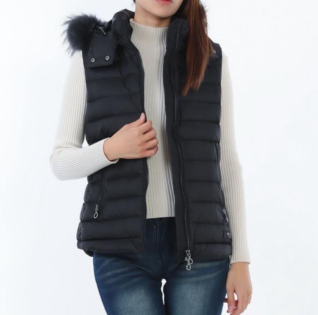 【極美品✨】TATRAS オルシエラ ダウンベスト S ブラック ファー付正規品