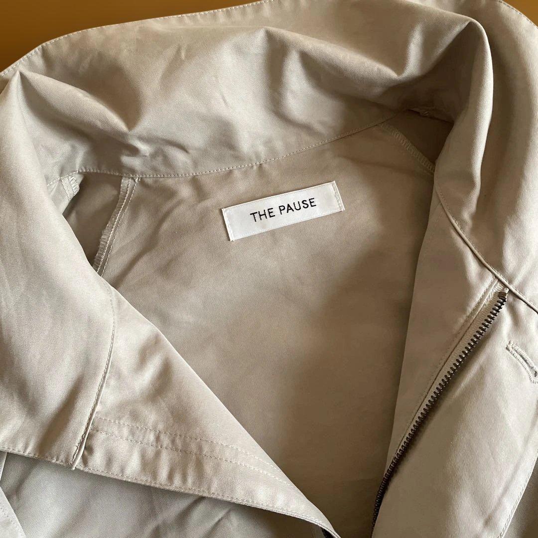 THE PAUSE トレンチ ブルゾン ベージュ