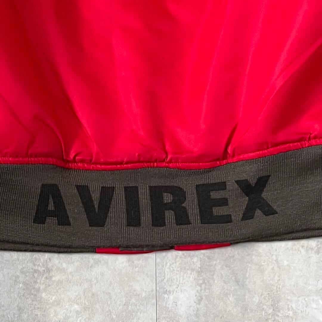 【AVIREX アヴィレックス】MA-1 フライトジャケット XL 赤 美品