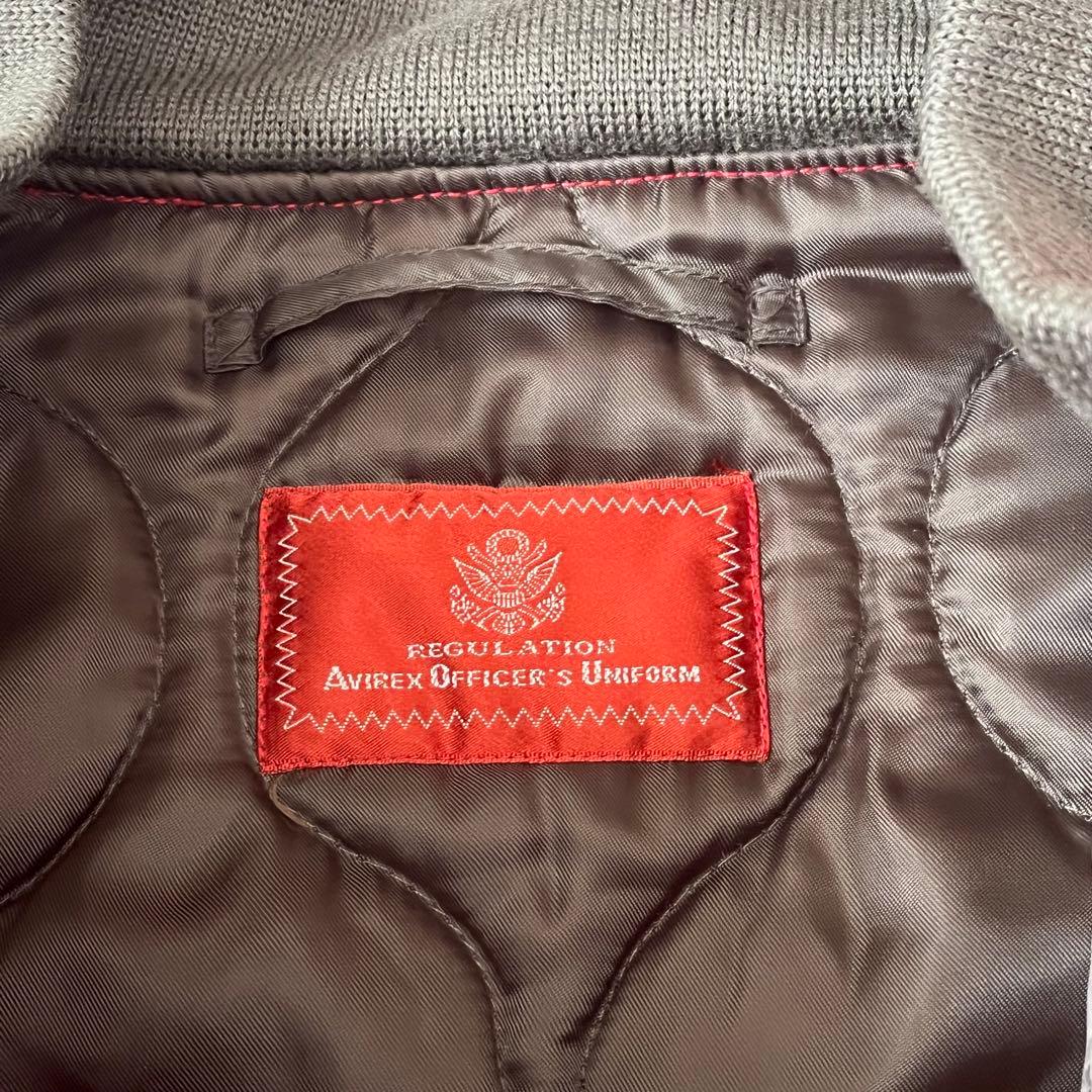【AVIREX アヴィレックス】MA-1 フライトジャケット XL 赤 美品