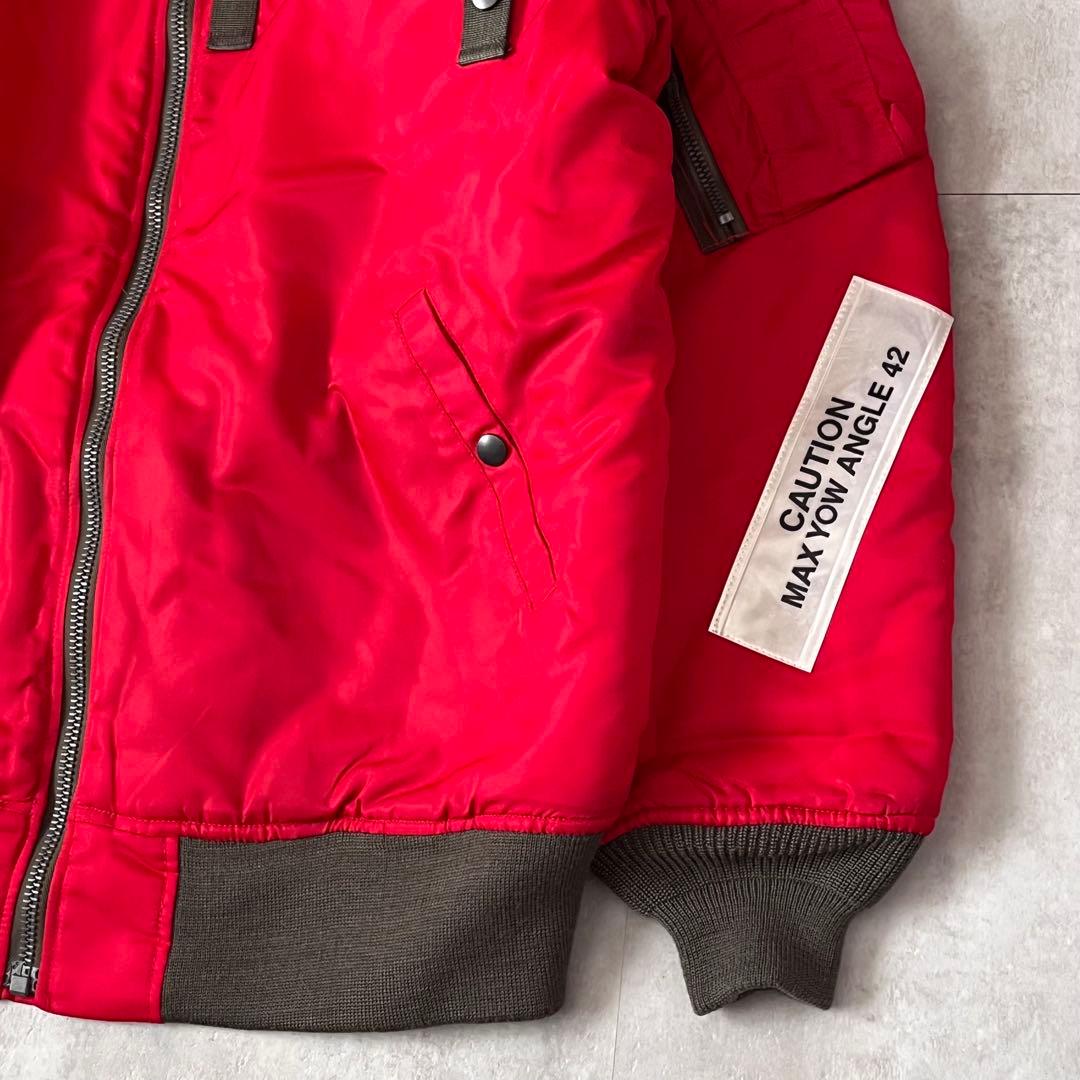 【AVIREX アヴィレックス】MA-1 フライトジャケット XL 赤 美品