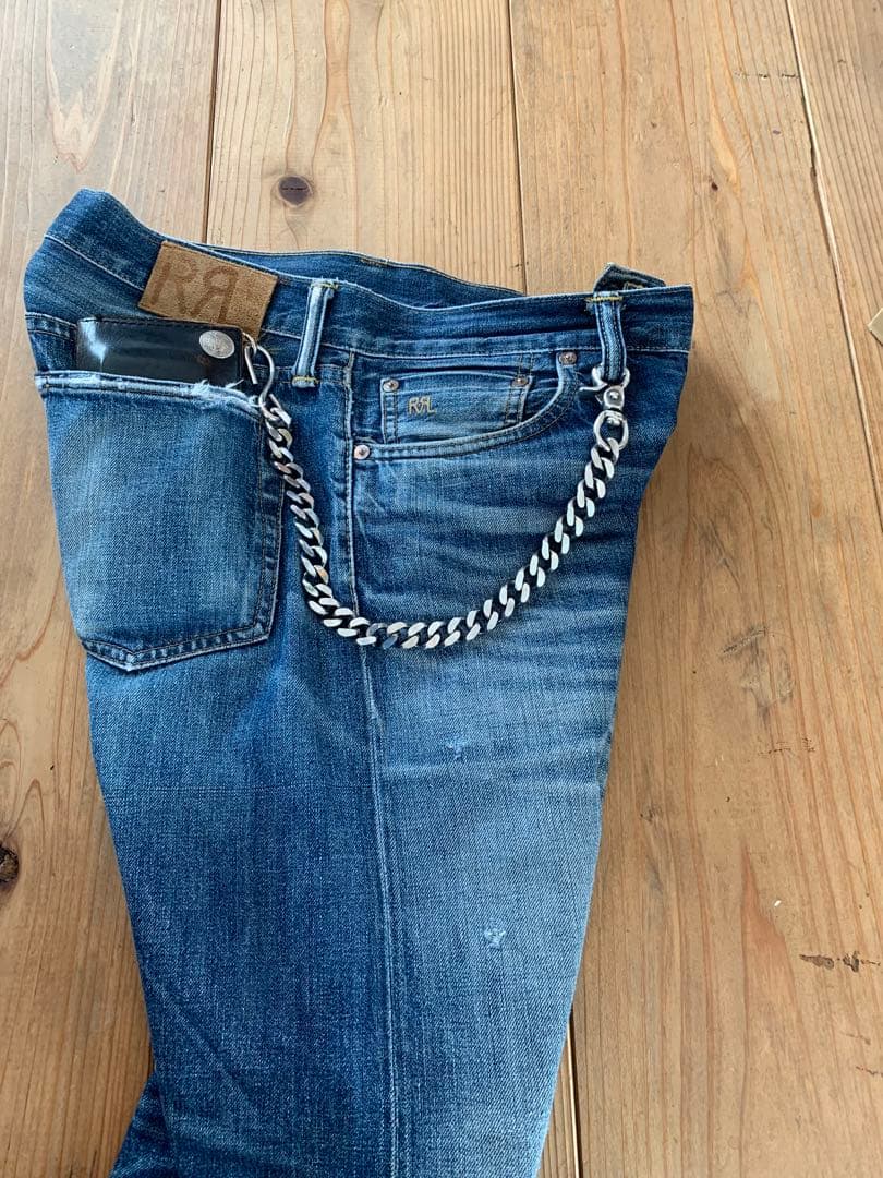 NANAさま専用銀厚ウォレットチェーン45cm2本　ナスカン　ハンドメイドSカン