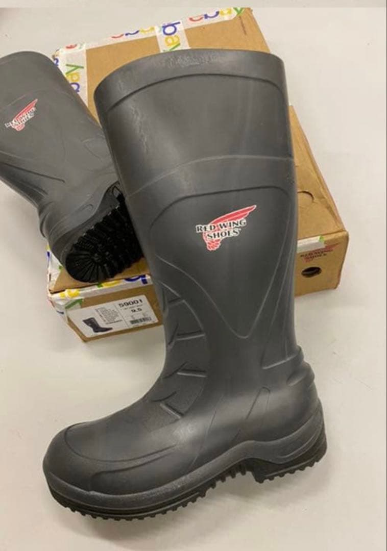 RED WING SHOES ブラック長靴 59001 M/7.5/C/75