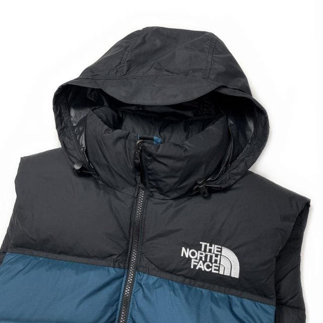 【期間限定価格】ノースフェイス ダウンベスト ヌプシ(L)青 黒 190122