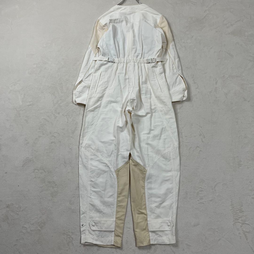 【美品】ステラマッカートニー　オフホワイト×ベージュ サロペット 38