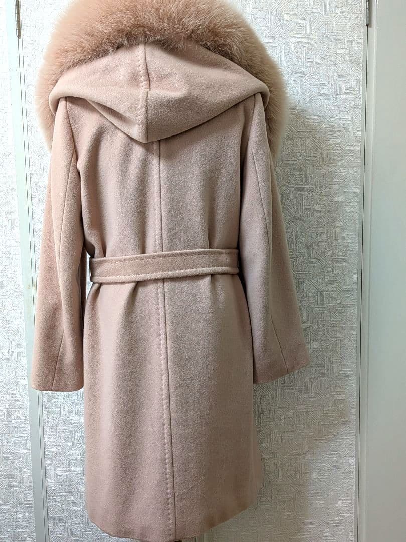 MaxMara ファーコート ベージュ系