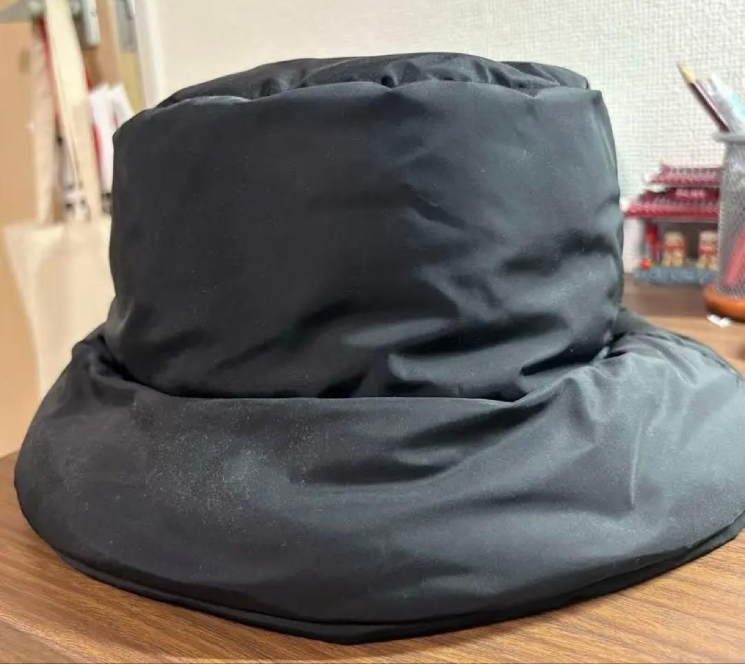 プラダ パデッド バケットハット 黒 XLサイズ