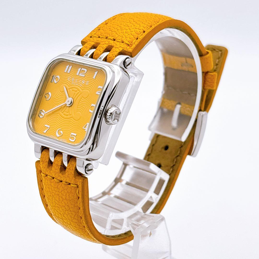 【希少・電池新品】セリーヌ CELINE ラ パリセット スクエア 腕時計