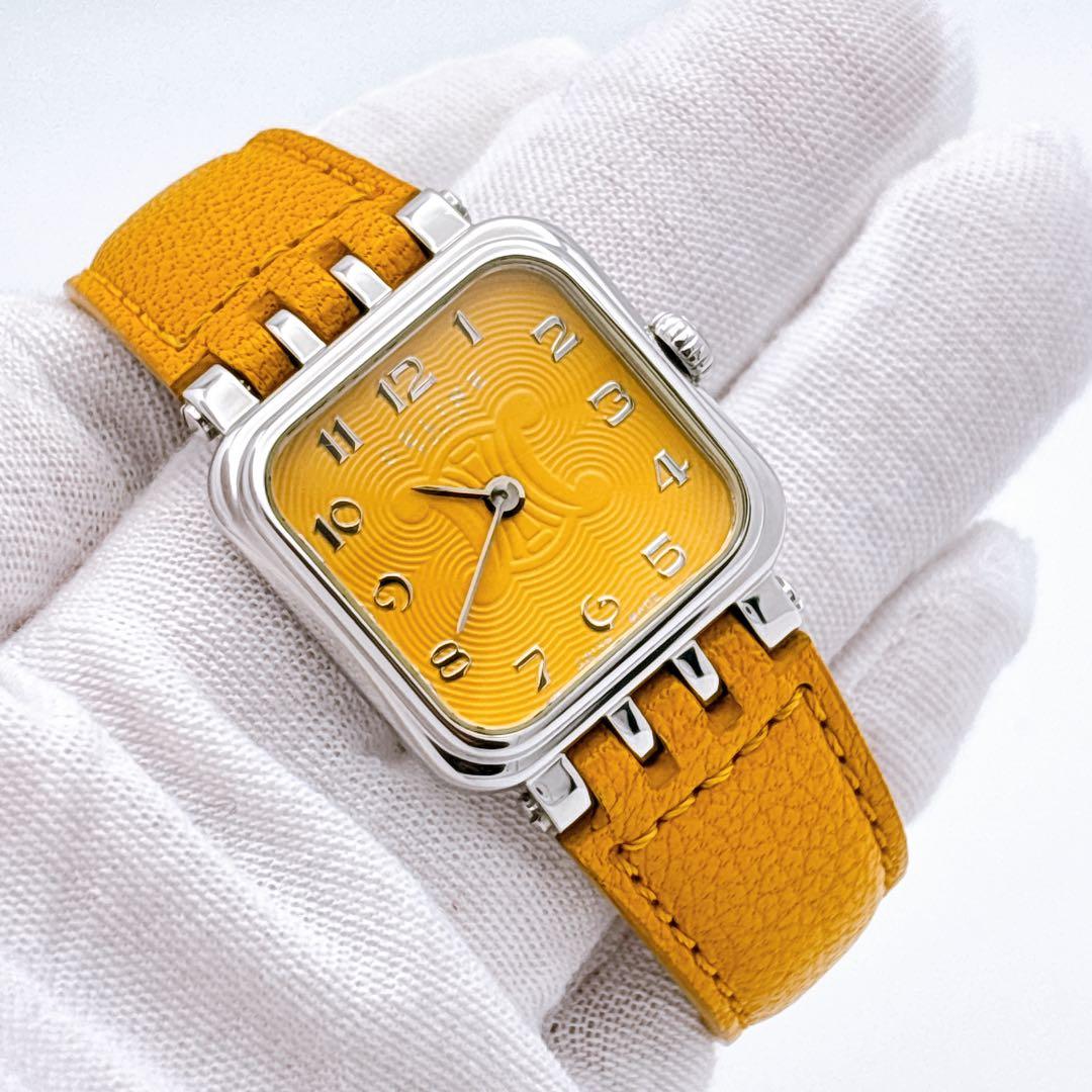 【希少・電池新品】セリーヌ CELINE ラ パリセット スクエア 腕時計