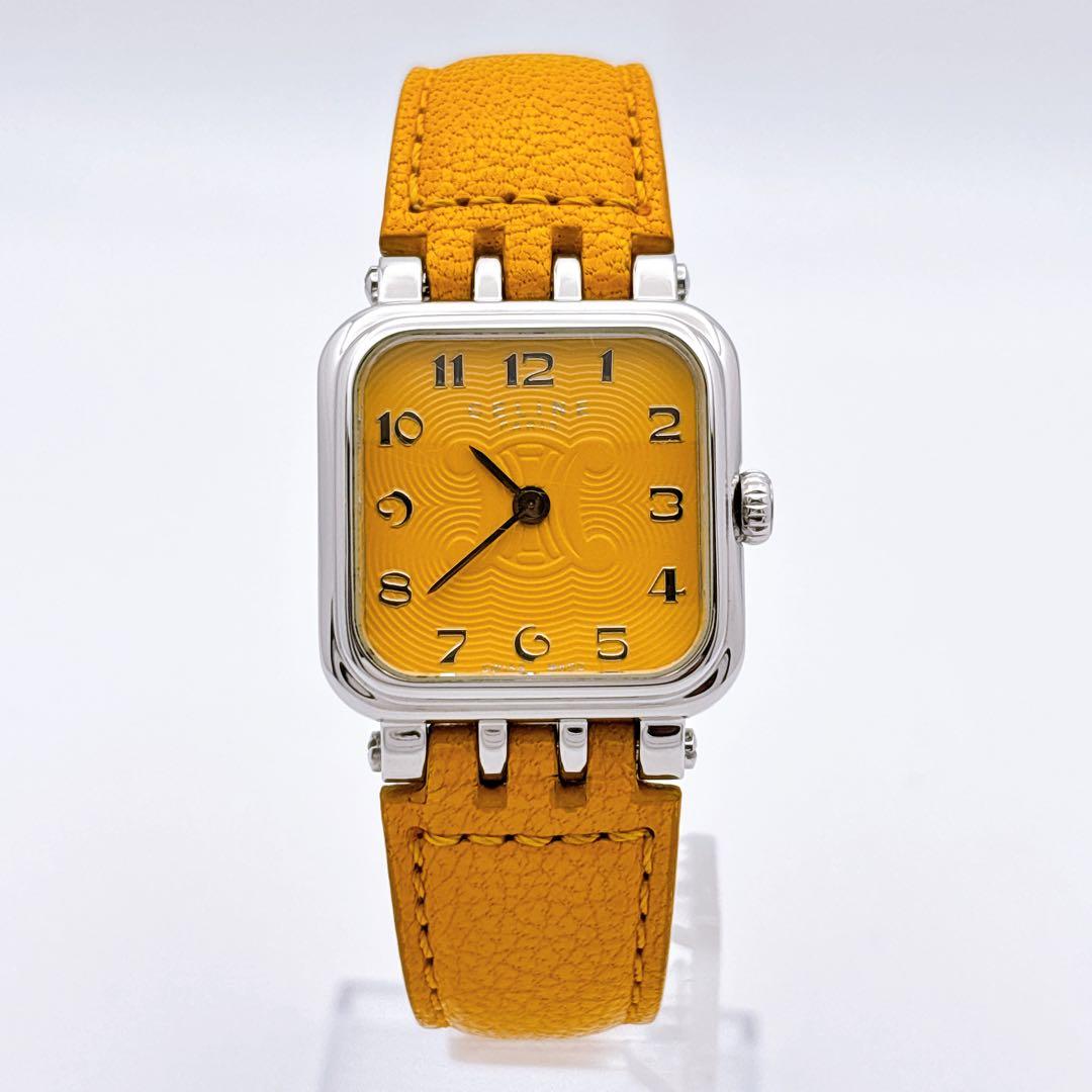 【希少・電池新品】セリーヌ CELINE ラ パリセット スクエア 腕時計