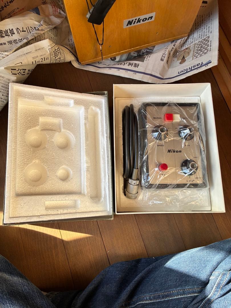 Nikon Model S 生物顕微鏡 黒モデル 木箱付き 検査証付き