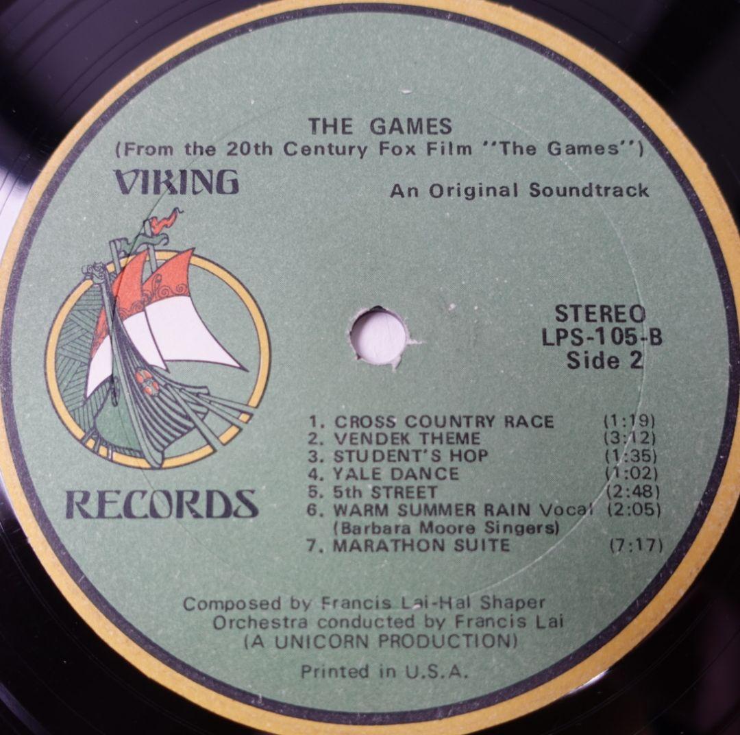 【稀少US盤1970年】フランシスレイ 栄光への賭け THE GAME サントラ