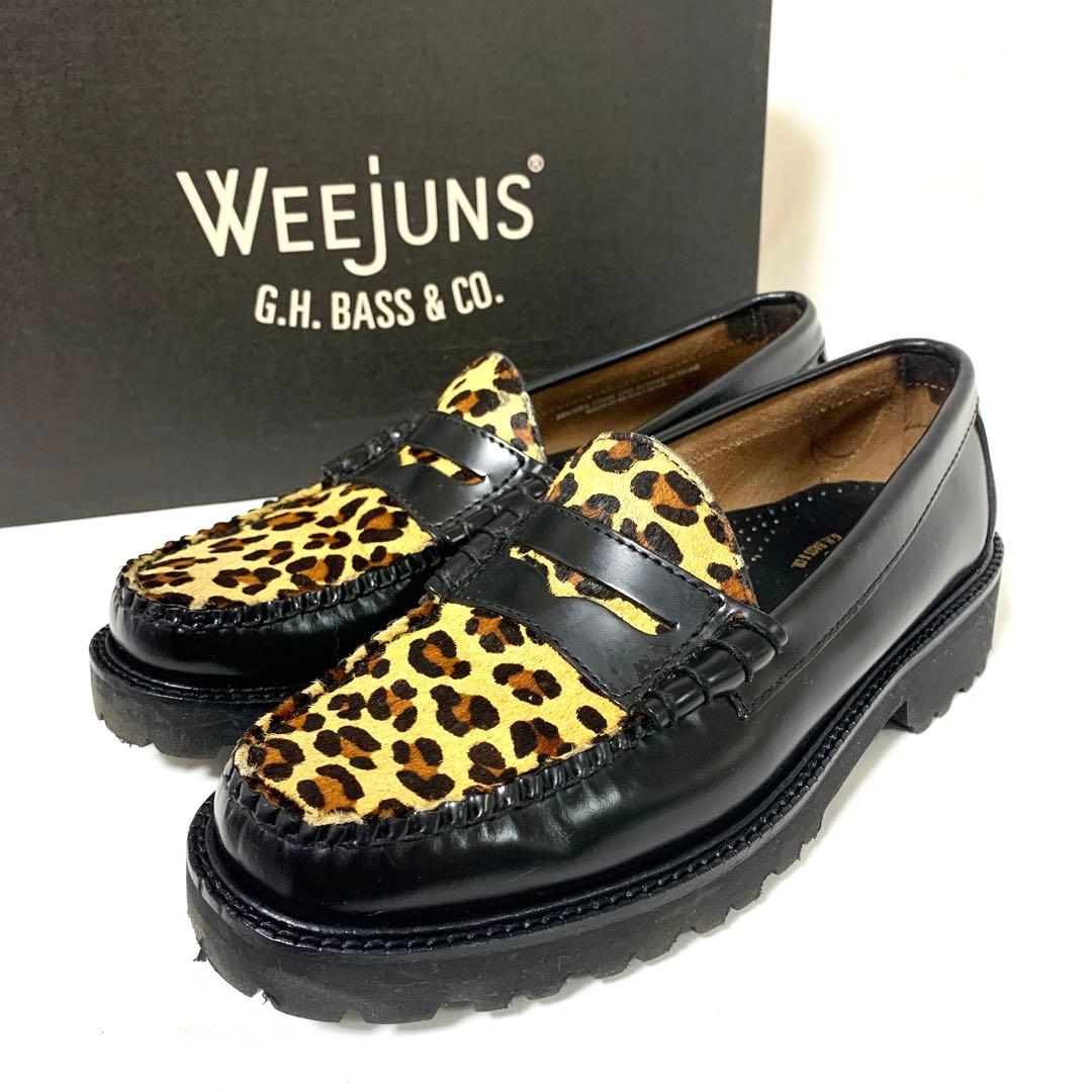 専用【美品　箱付き】G.H.BASS　ローファー　BA91509レオパード