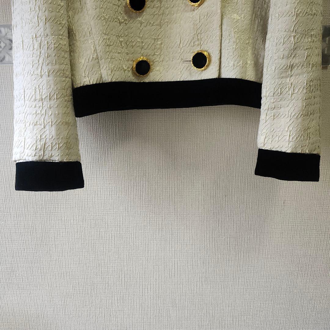 00'Archive GIVENCHY✨ ノーカラーダブルジャケット10号