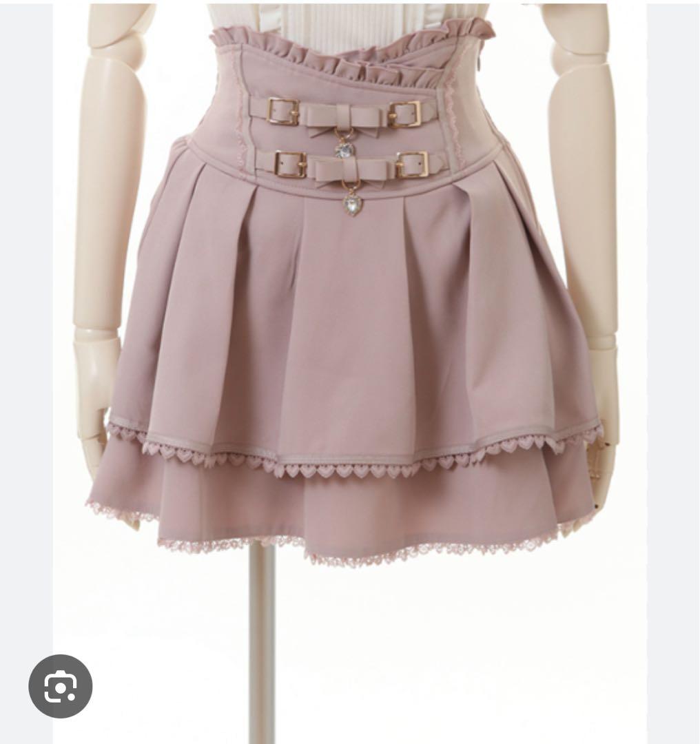 LIZLISA 2連リボンスカパン