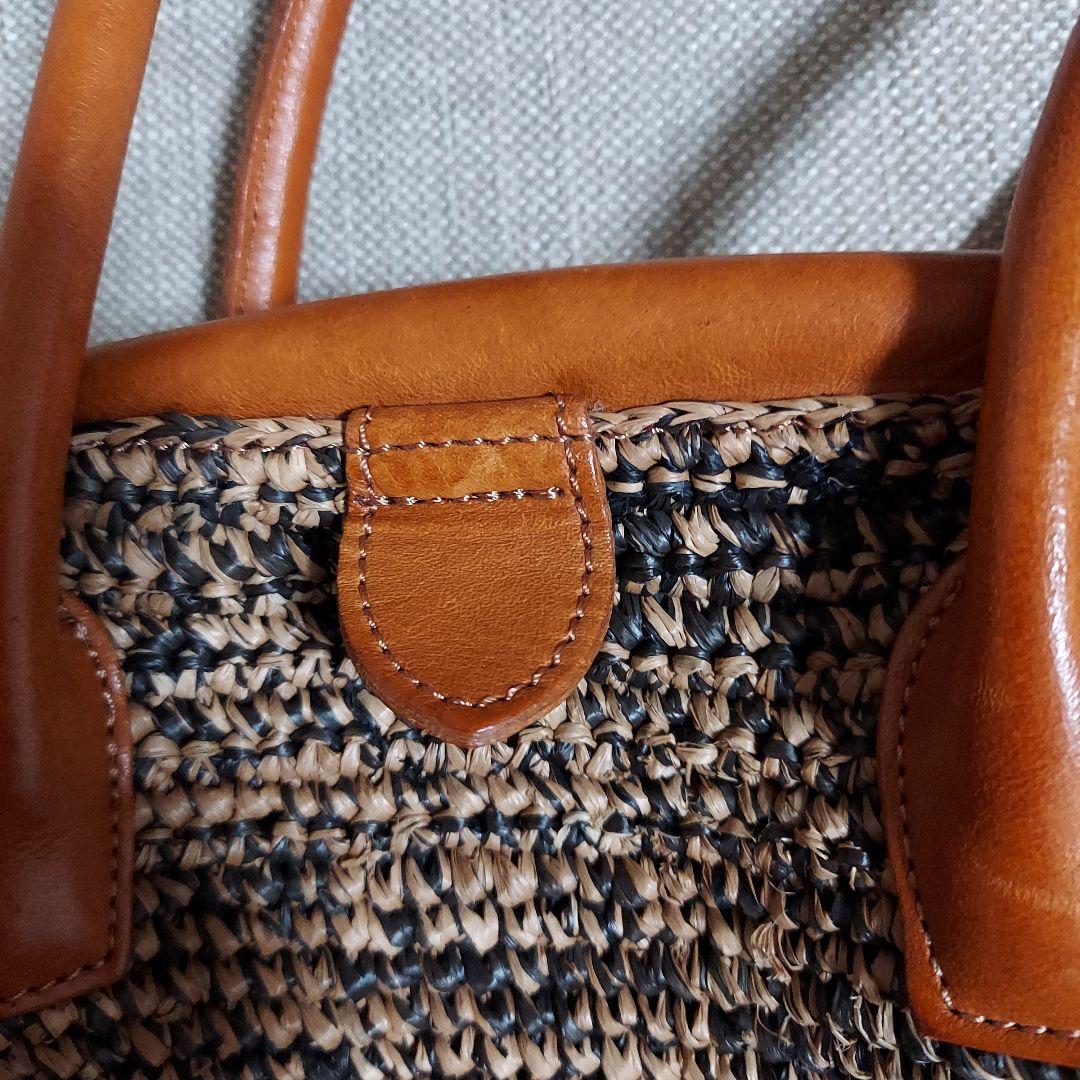 お値下げ　モノノグ　ラファア　かごバッグ　ショルダー　日本製