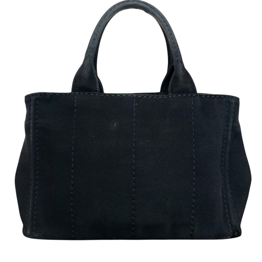 PRADA カナパ 黒 キャンバス トート 保存袋付　ブラック
