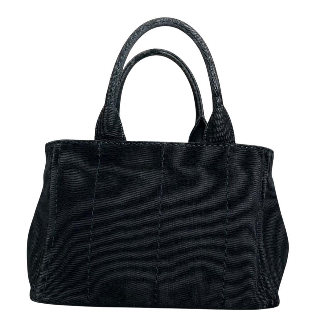 PRADA カナパ 黒 キャンバス トート 保存袋付　ブラック