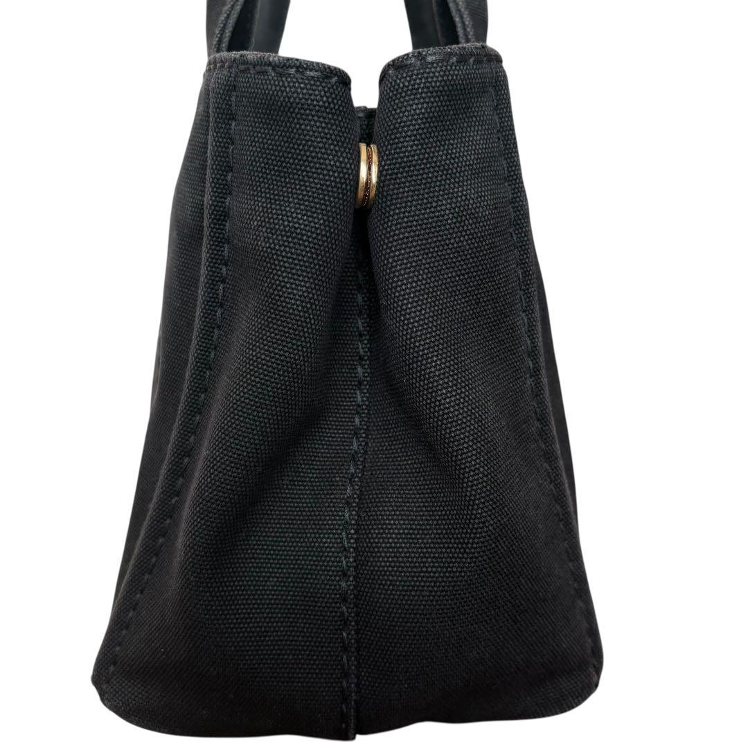 PRADA カナパ 黒 キャンバス トート 保存袋付　ブラック