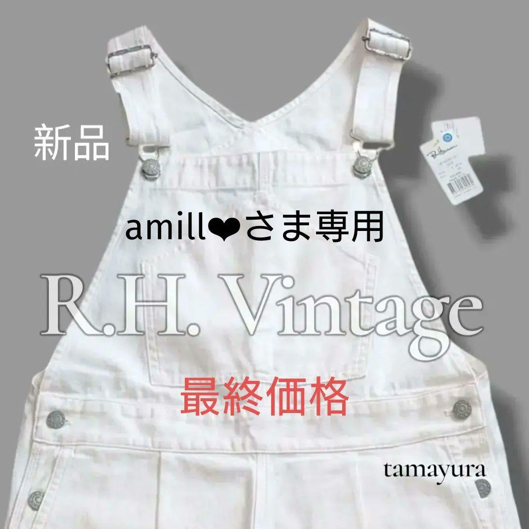 新品 ロンハーマン ヴィンテージ/デニムオーバーオール 白 サロペット