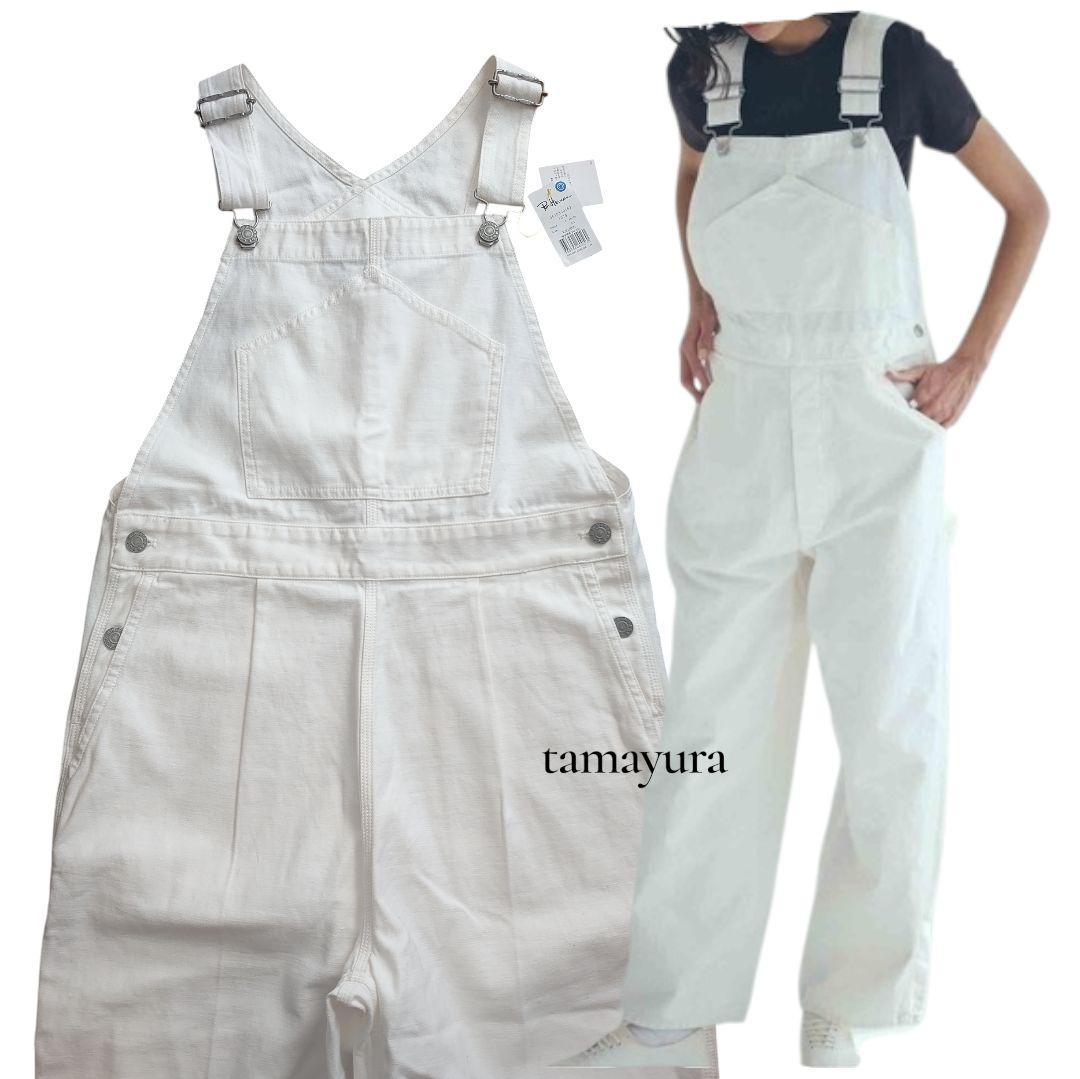 新品 ロンハーマン ヴィンテージ/デニムオーバーオール 白 サロペット
