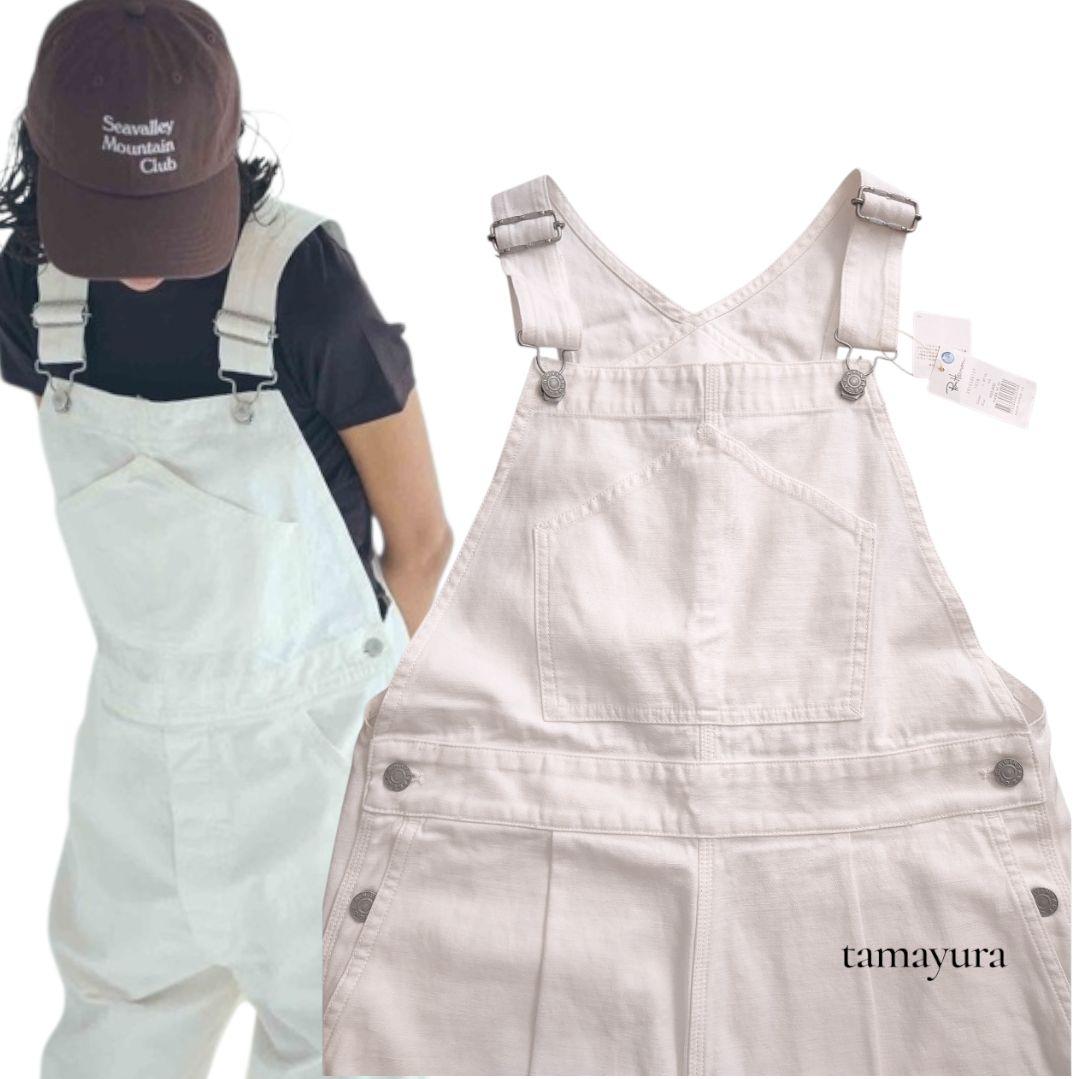 新品 ロンハーマン ヴィンテージ/デニムオーバーオール 白 サロペット