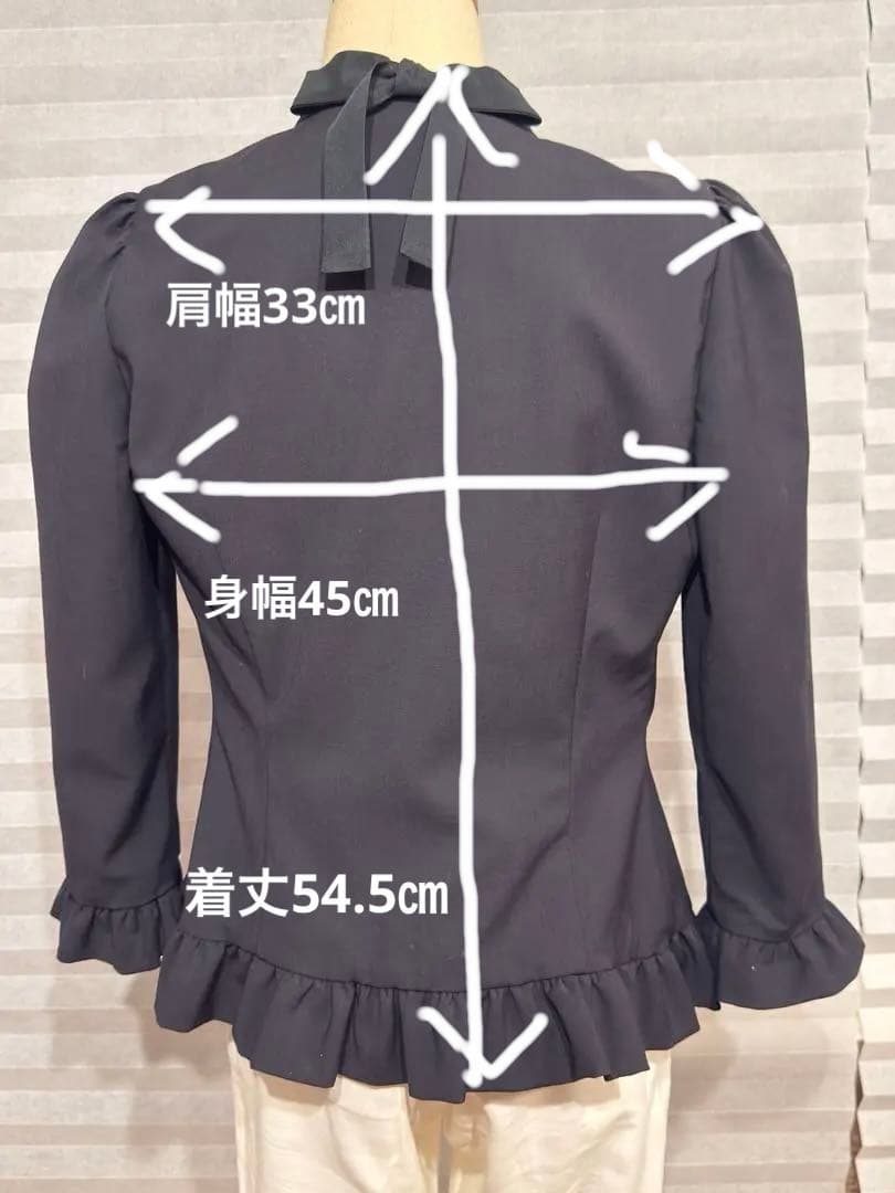 RED VALENTINO ブラックノーカラージャケット