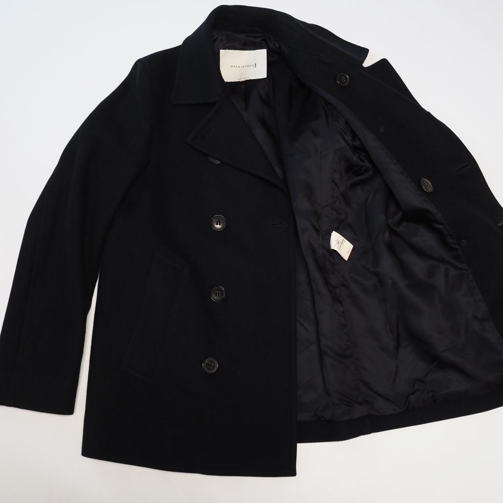 MACKINTOSH 現行白タグ ウールソフトメルトンピーコート 英国製 36
