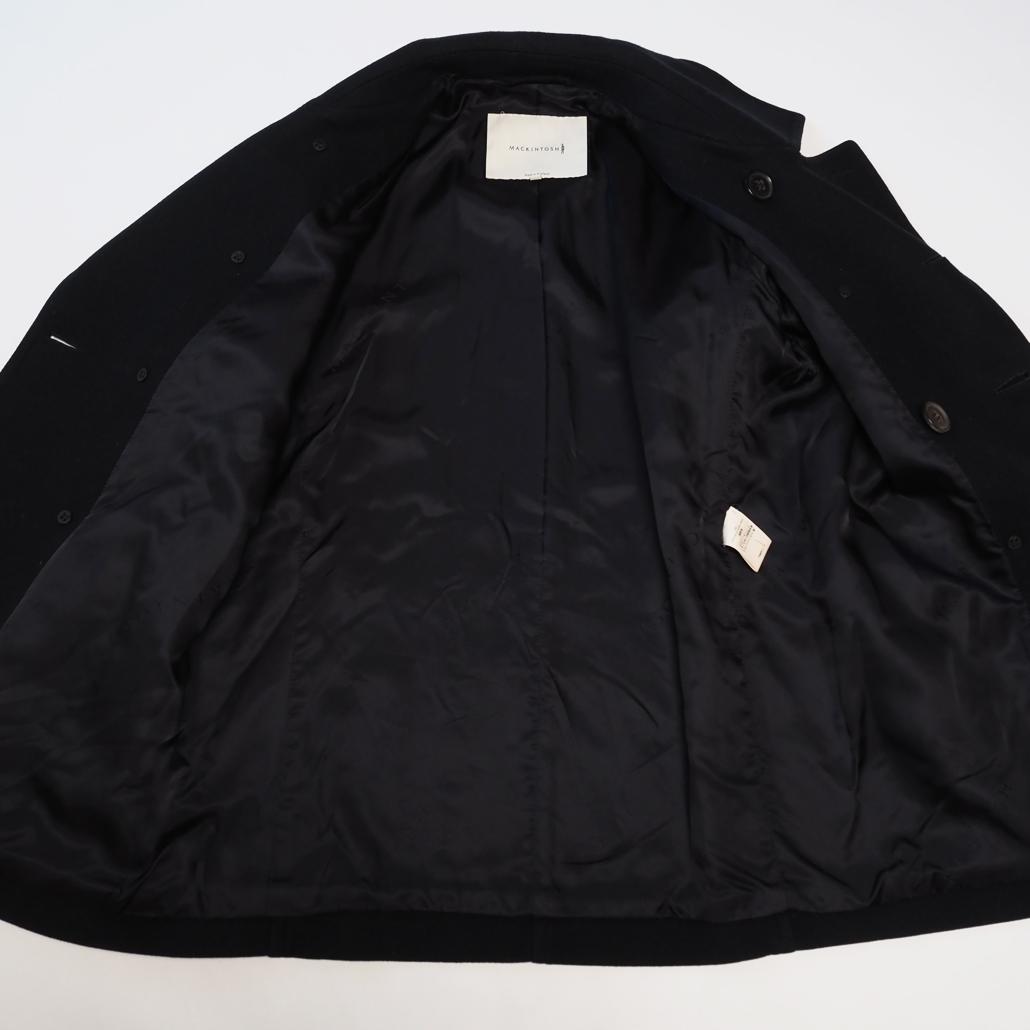 MACKINTOSH 現行白タグ ウールソフトメルトンピーコート 英国製 36