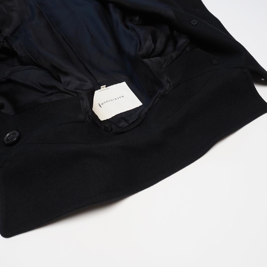 MACKINTOSH 現行白タグ ウールソフトメルトンピーコート 英国製 36