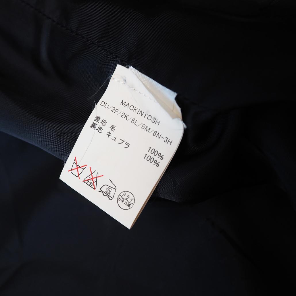 MACKINTOSH 現行白タグ ウールソフトメルトンピーコート 英国製 36