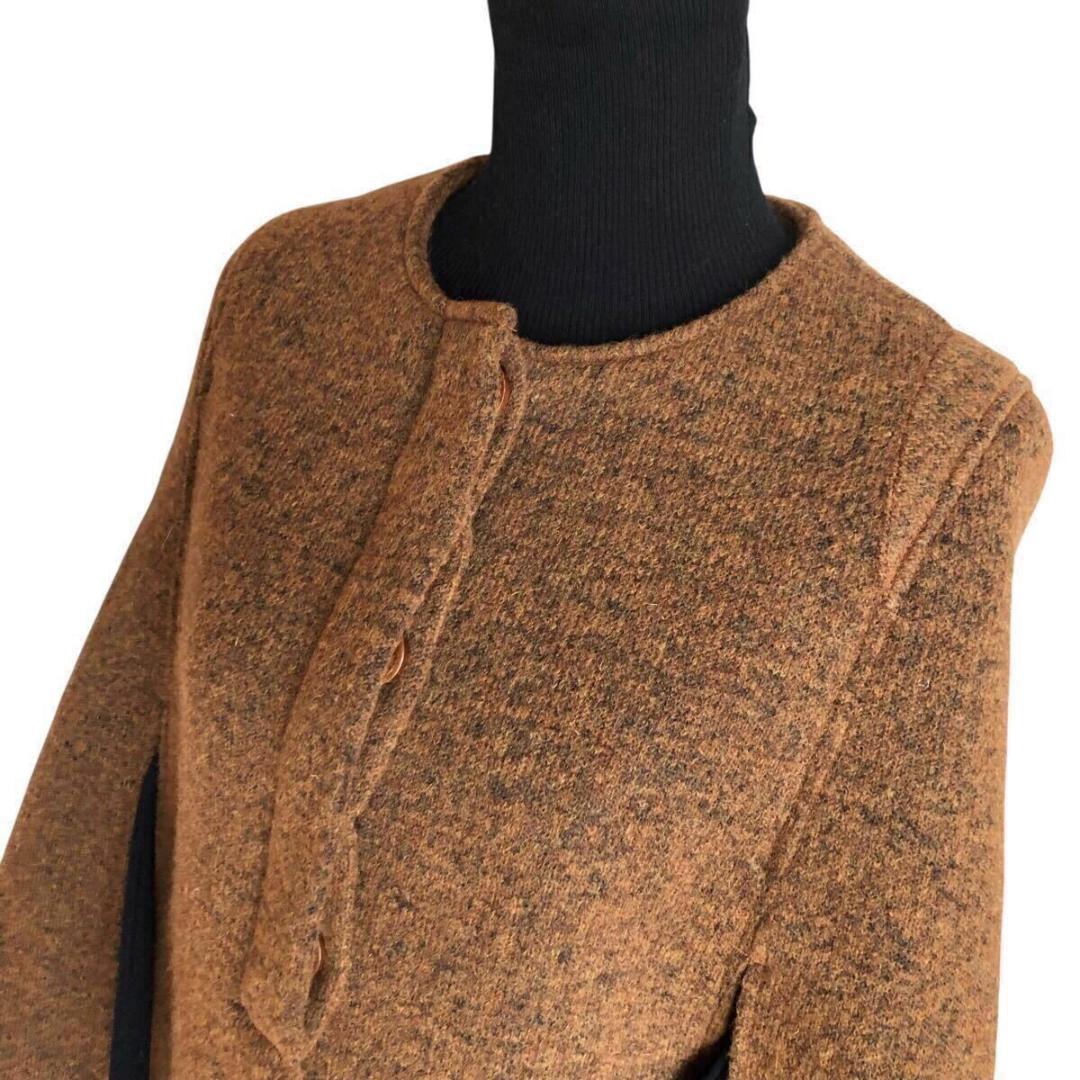 MASON'S⭐️メイソンズ ウール ケープ コート ブラウン サイズ40