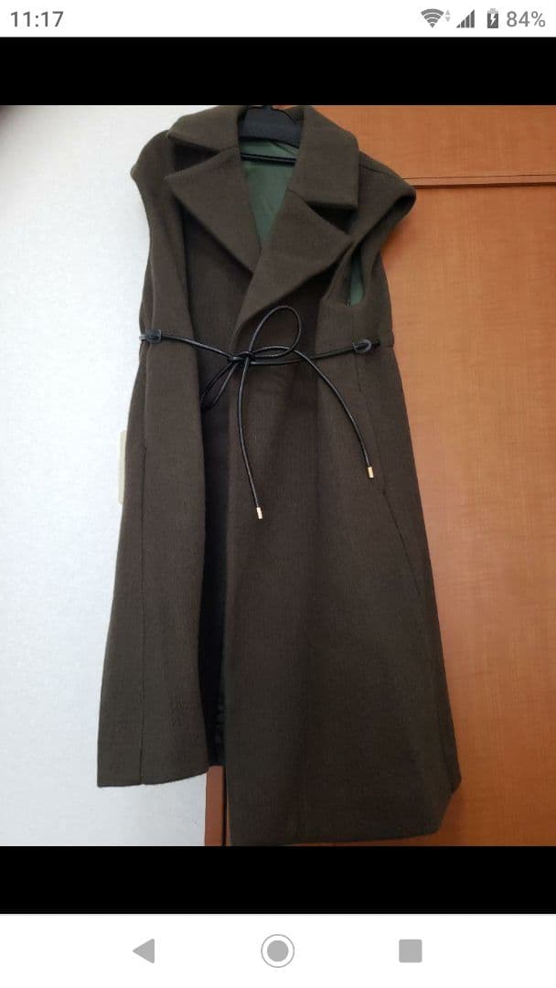 新品 Dolce.ニードルシャギージレ カーキ