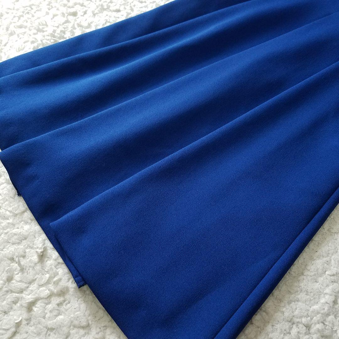 極美品✨アドーア ハイツイストアムンゼンドレス フレアワンピース ブルー