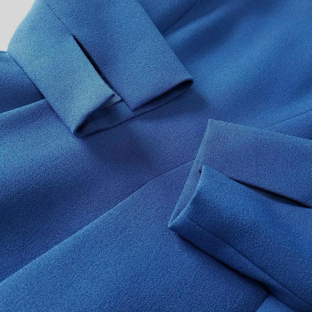 極美品✨アドーア ハイツイストアムンゼンドレス フレアワンピース ブルー