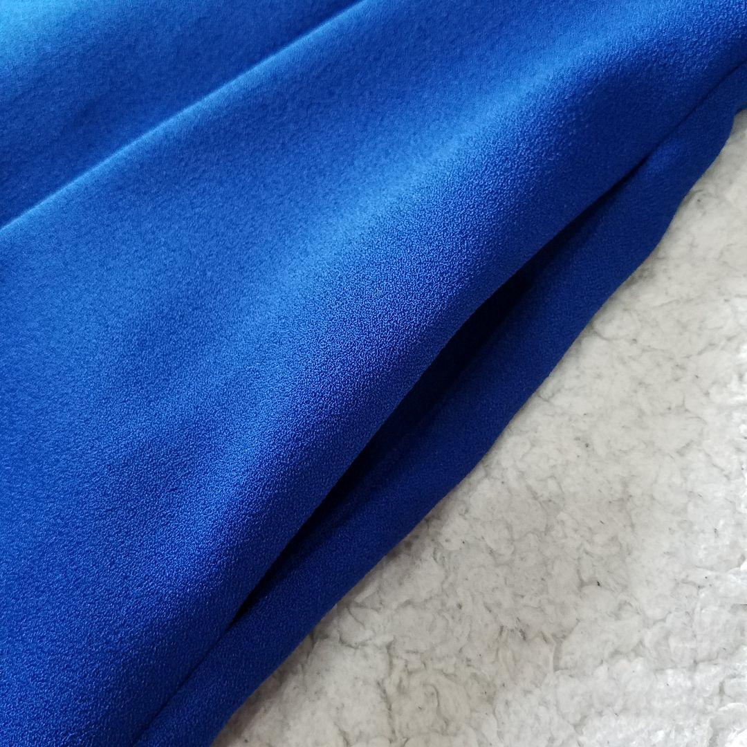 極美品✨アドーア ハイツイストアムンゼンドレス フレアワンピース ブルー