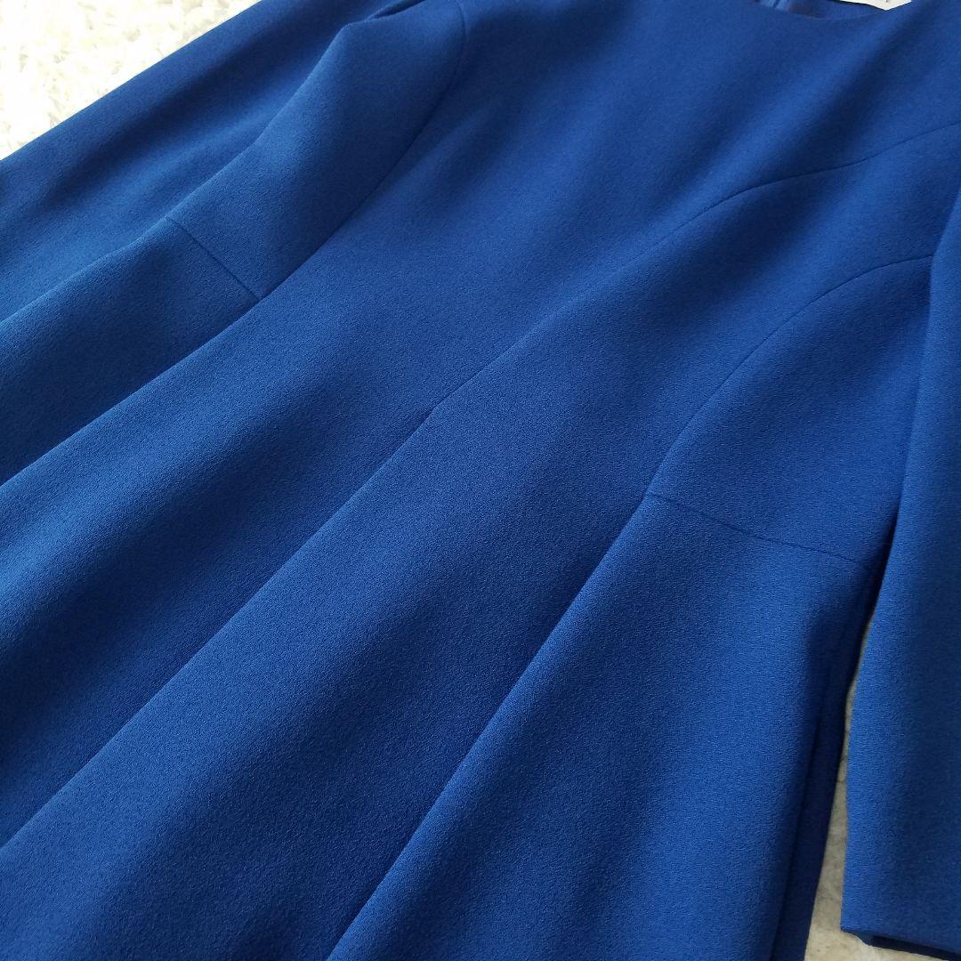 極美品✨アドーア ハイツイストアムンゼンドレス フレアワンピース ブルー